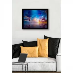 Image of SC0423 Multicolor Decorative Framed MDF Painting