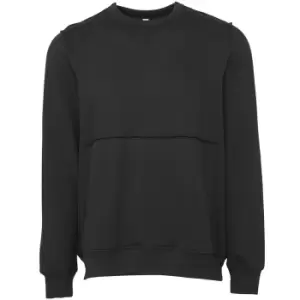 Bella + Canvas Unisex Adult Raw Seam Sweatshirt (M) (Dark Grey Heather)