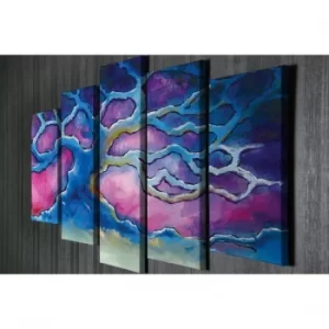 Image of BC100 Multicolor Decorative Canvas Painting (5 Pieces)