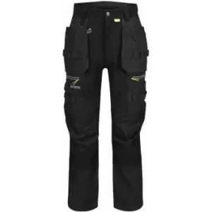 image of Regatta Mens Infiltrate Softshell Stretch Work Trousers (33L) (Black) - Black