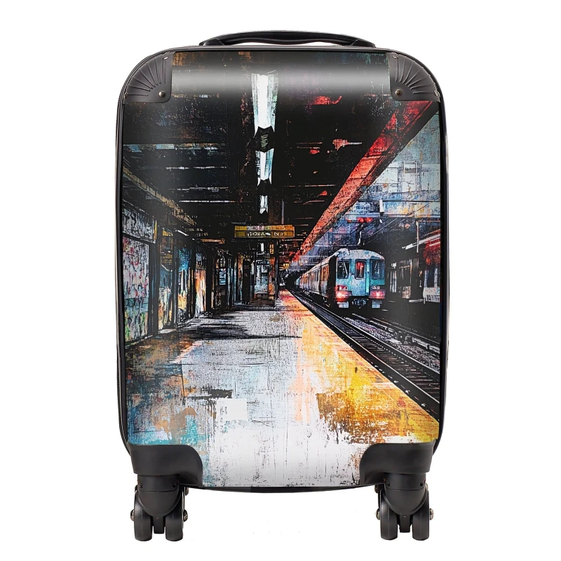 Image of Designer Luggage Jasper Reed: 00032 Suitcase Size: Medium Multicolor Unisex Medium