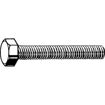 Image of M10X35 Hex Head Set Screw H/D Galvanised (GR-8.8)- you get 5 - Qualfast