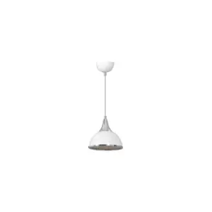 Image of Polo White Dome Pendant Ceiling Light 1x E27