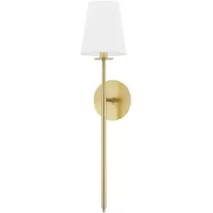 Niagra 1 Light Wall Sconce Brass, Glass