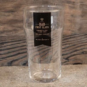Image of Military Heritage Beer Glass - Dad First Class