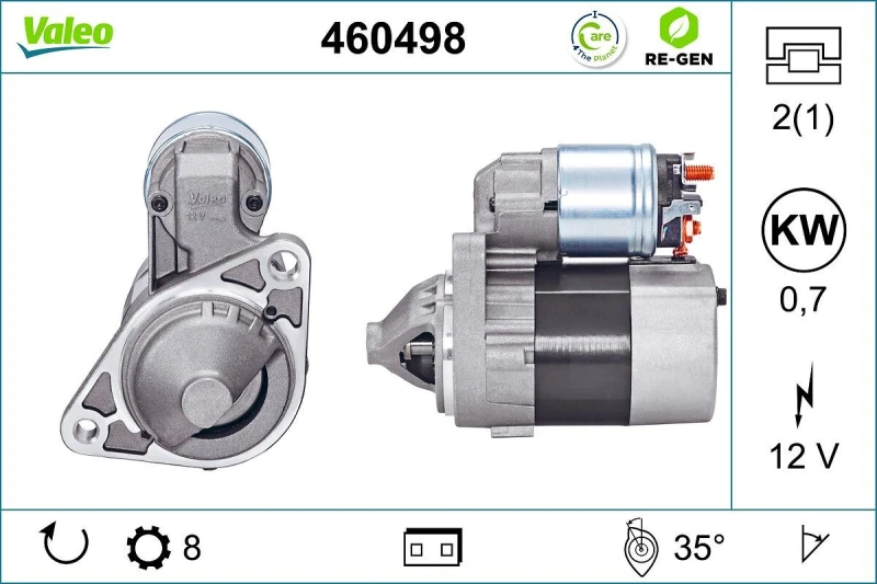 Image of VALEO Starter motor VALEO 460498