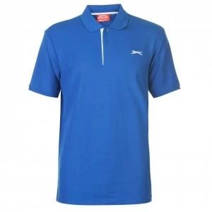 Slazenger Plain Polo Shirt Mens - Royal Blue