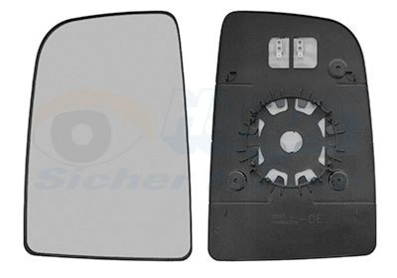 Image of VAN WEZEL Wing mirror glass VAN WEZEL 3083837