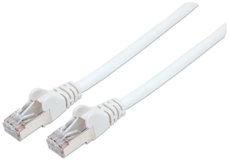 Image of Intellinet Network Patch Cable. Cat6. 0.5m. White. Copper. S/FTP. LSOH