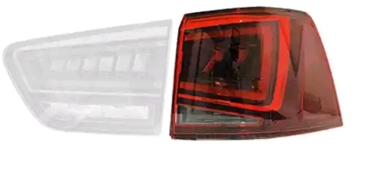 Image of VAN WEZEL 4958924 Rear light Outer section, with bulb holder, Right, LED Combination Rearlight (391)