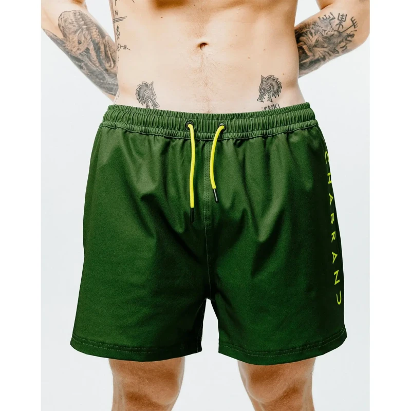 Image of Two-tone swim shorts Chabrand Vert Male M