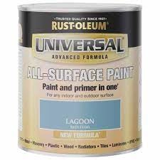Image of Rust-Oleum Universal Paint Satin Lagoon 750ml