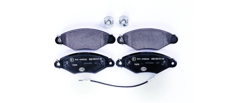Image of HELLA Brake pad set HELLA 8DB 355 019-301