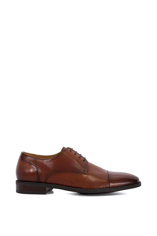 Image of Dune London Dune London Men 'Suffix' Leather Derbies in Brown Size: 7 Brown 7 Male 5050808384463