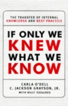 Image of If Only We Knew What We Know by Carla Odell and C.Jackson Grayson Jr. Hardback