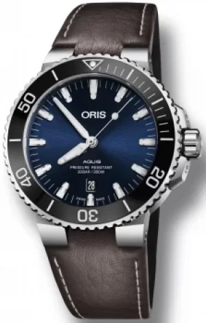 Image of Oris Watch Aquis Date Leather