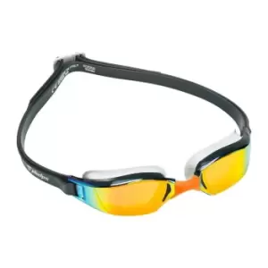 image of Aqua Sphere Phelps XCEED Titanium Mirror Goggles - Gold