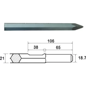 image of Faithfull Kango Shank Point 450mm