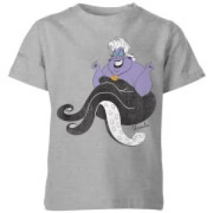 Image of Disney The Little Mermaid Ursula Classic Kids T-Shirt - Grey - 11-12 Years