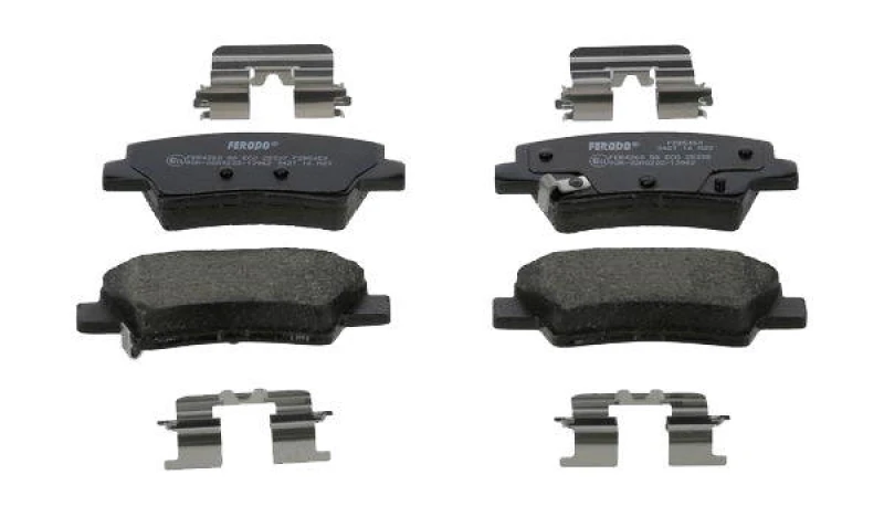 Image of FERODO FDB5450 Brake pad set PREMIER ECO FRICTION with acoustic wear warning, with accessories Brake Pad Set,disc brake (402)