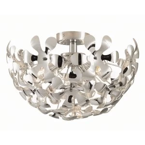 image of The Lighting and Interiors Group Loopal Ceiling Light - Chrome