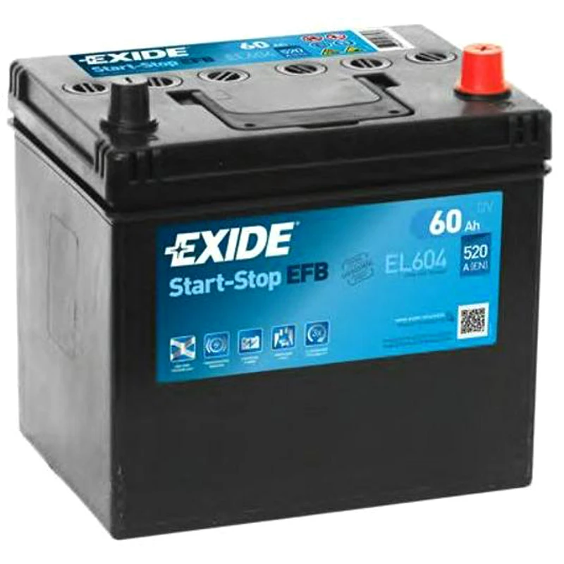 Image of EXIDE EL604 Starter battery Battery Capacity: 60Ah Starter Battery (1)
