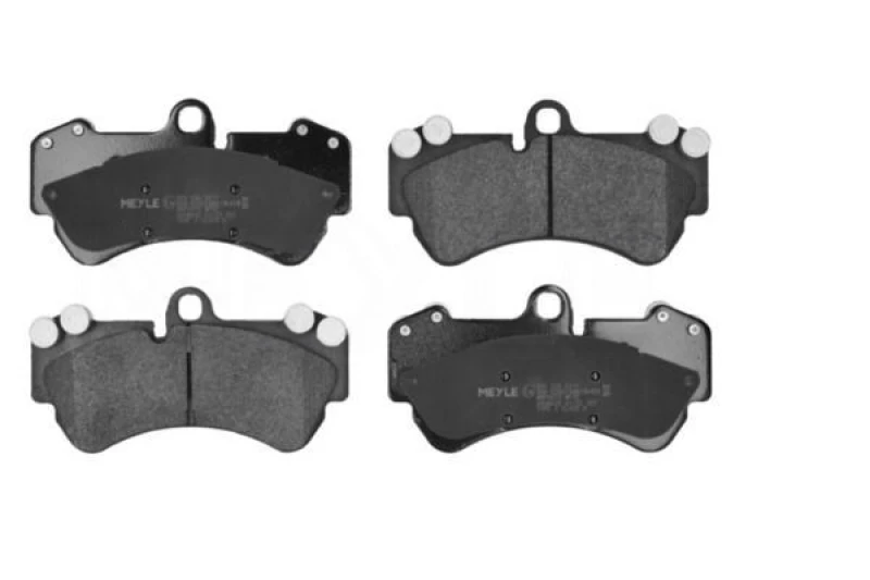 Image of MEYLE 025 236 9217 Brake pad set Front Axle, prepared for wear warning indicator, Original Quality, with anti-squeak plate Brake Pad Set,disc brake (