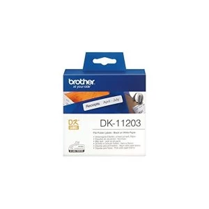 Image of Brother DK11203 - DK SINGLE LABLE ROLLS - F/ QL-500 550 300PCS/RL 17X87M