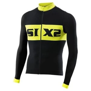 Image of SIXS Bike 4 Luxury Long Sleeve Jersey Black/Yellow Large