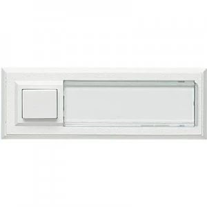 Image of Grothe 51015 Bell button with nameplate backlit 1x White 12 V15 A