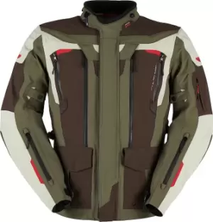 image of Furygan Voyager 3C Motorcycle Textile Jacket, green-brown, Size 2XL, green-brown, Size 2XL