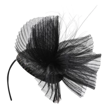 Biba Feather Burst Fascinator - Black Gold