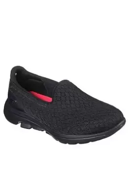 Image of Skechers GOwalk 5 Slip On Shoe - Black, Size 13 Younger