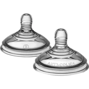 image of Tommee Tippee Advanced C2N Anti-colic baby bottle teat Medium 3m+ 2 pc