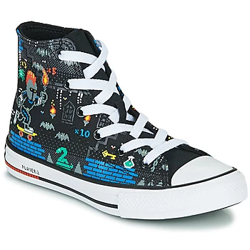 Image of Converse CHUCK TAYLOR ALL STAR BOYS GAMER HI boys's Childrens Shoes (High-top Trainers) in Black