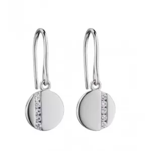 Image of Tiny Cubic Zirconia Baguettes Silver Earrings E5648C