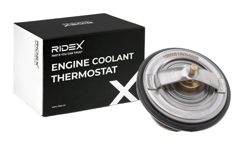 Image of RIDEX 316T0010 Engine thermostat Opening Temperature: 87°C, with gaskets/seals, without housing Thermostat,coolant (316)