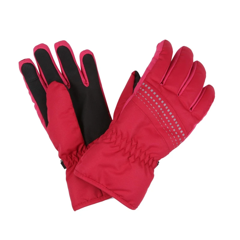 Image of Regatta Arlie III Waterproof Gloves - Pink Pink 7-10 Years