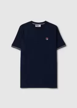 Fila Mens Caleb Crewneck T-Shirt In Navy