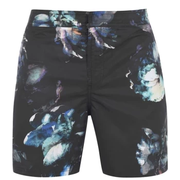 image of Firetrap Firetrap Blackseal Pr Swim Short - Black Mlti Pr