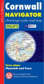 Image of Philips Navigator Road Map Cornwall Hardback