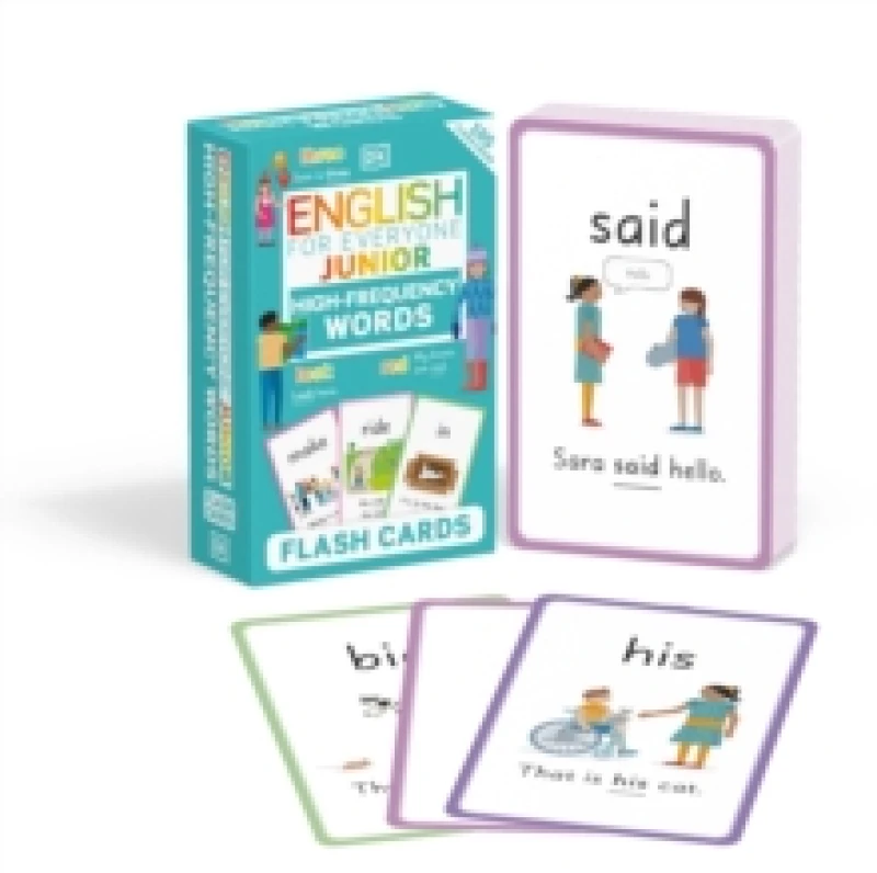 Image of DK English for Everyone Junior High-Frequency Words Flash Cards Book Multi unisex