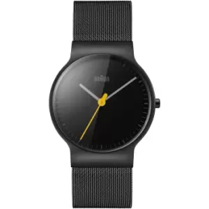 Image of Ladies Braun Black Ion-plated Steel BN0211