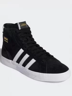Image of adidas Originals Basket Profi Shoes, Black/White/Gold, Size 10, Men