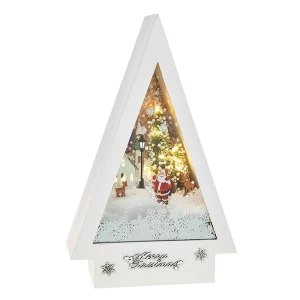 image of Snowtime Musical Tree Santa Ornament