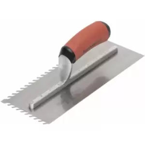 11 x 4 1/2' x 6mm Layflat Notched Durasoft Trowel - Marshalltown