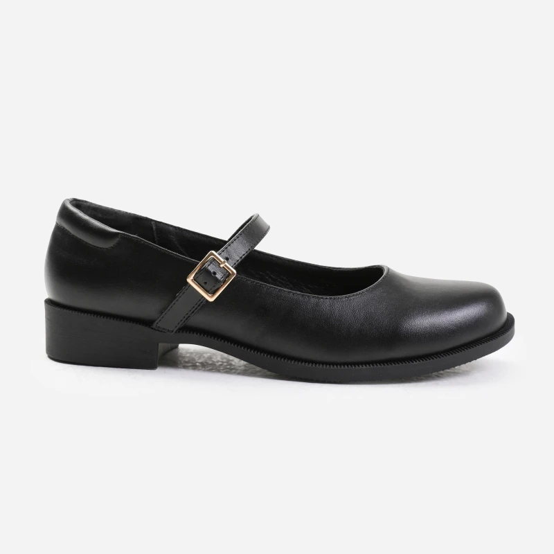 Image of Wheres That From Black Pu Kingston Bucke Low Heel Loafers Black Pu female 3