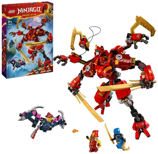 image of LEGO NINJAGO Kai's Ninja Climber Mech Action Figure 71812