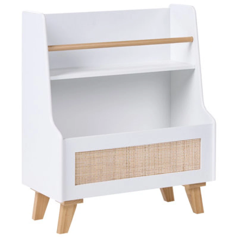 Image of Beliani 2 Tier Bookcase Jackit 72cm White
