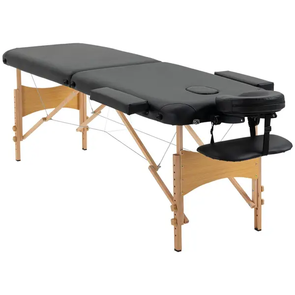 Portable Massage Bed Folding Spa Beauty Massage Table with 2 Sections